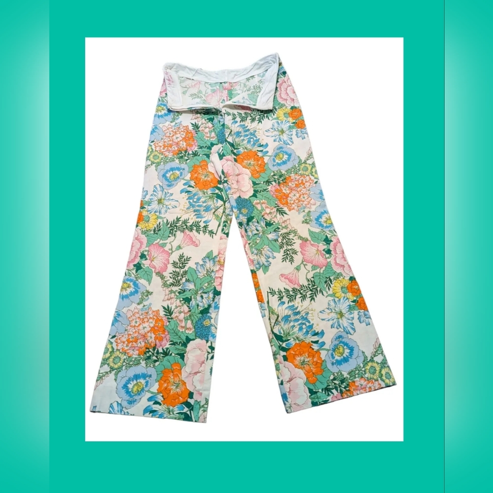Vintage 1960s Sport Trio By Rikki Tiki Hawaiian Pants Flower Power Hippy Groovy